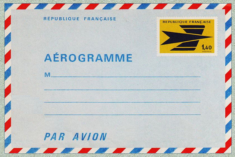 Image du timbre Oiseau stylisé, emblème des P.T.T. -  1,40 F