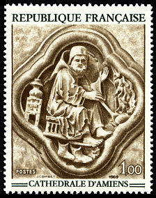 Image du timbre AmiensBas-relief de la cathédrale