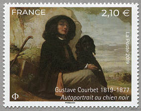 Gustave Courbet 1819-1877 
    <i>Autoportrait au chien noir
