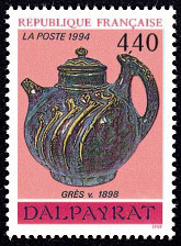 Théïère en grès de Dalpayrat (vers 1902)