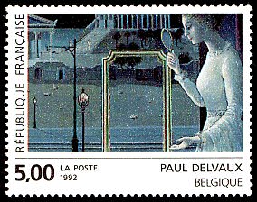 Paul Delvaux - Belgique<br>«Le rendez-vous d´Ephèse»  (détail)