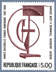 Image du timbre Robert Jacobsen «Hommage à Léon Degand»-Année culturelle France-Danemark
