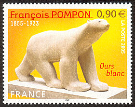 Image du timbre François Pompon 1855-1933 «Ours blanc»