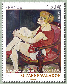 Image du timbre Suzanne Valadon  1865-1938-Femme aux bas blancs
