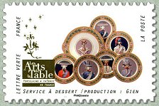 Image du timbre Service à dessert  /  Production : Gien