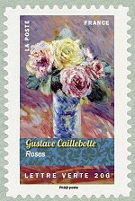Image du timbre Gustave Caillebotte-Roses