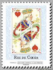Image du timbre ♥  Le roi de cœur ♥