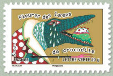Image du timbre Pleurer des larmes de crocodile
