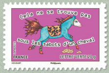 Image du timbre Cela ne se trouve pas sous les sabots d'un cheval