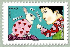 Image du timbre Poser un lapin
