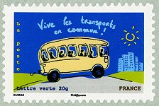 Image du timbre Vive les transports en commun !