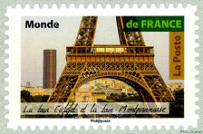 Tour Eiffel et tour Montparnasse