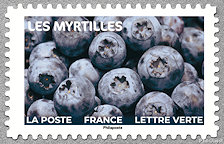 Image du timbre Les myrtilles