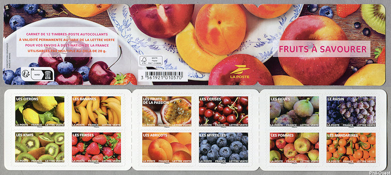Image du timbre Fruits à savourer