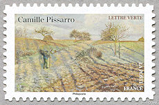 Image du timbre Camille Pissarro Gelée blanche, 1873 
-
Exposition Musée d'Orsay
