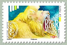 Image du timbre Le rugissement du lion