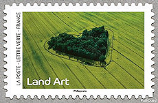 Image du timbre Vue aérienne d'un bosquet en forme de coeur