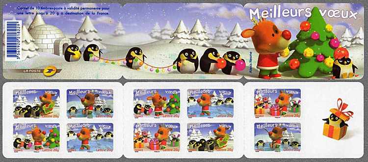 Image du timbre La bande-carnet de 10 timbres