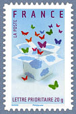 Image du timbre Boîte à papillons