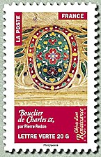 Image du timbre Bouclier de Charles IX, par Pierre Redon