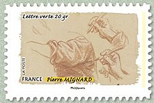 Image du timbre Gestes de la main - Pierre Mignard