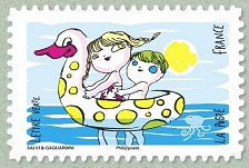 Image du timbre Sur la bouée