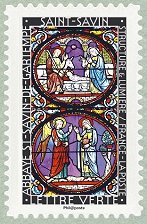 Image du timbre Vitrail de l’abbaye de Saint-Savin de Gartempe