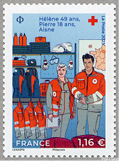 Image du timbre Devenir secouriste bénévole à la Croix-Rouge
-
Hélène 49 ans, Pierre 18 ans, Aisne