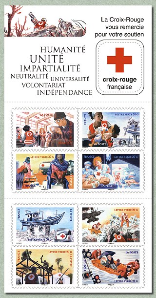 Image du timbre Les valeurs de la Croix-Rouge