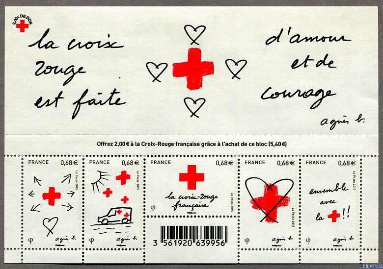 Image du timbre La Croix Rouge est faite d'amour et de courage