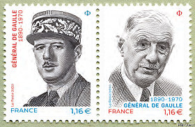 Image du timbre Général De Gaulle  1890-1970