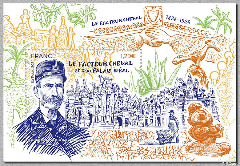 Image du timbre Le facteur Cheval et son palais idéal