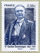 Image du timbre Gaston Doumergue 1863-1937