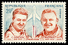 Pilotes d´essais<br />
Charles Goujon 1912-1957<br />Constantin Rozanoff 1905-1954