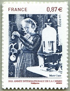 Marie Curie - Timbre autoadhésif
