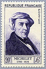 Image du timbre Jules Michelet 1798-1874