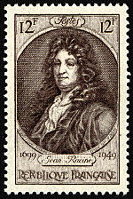Image du timbre Jean Racine 1699-1949