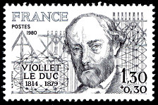 Image du timbre Viollet le Duc 1814-1879