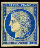 Image du timbre Le Cérès 20 c bleu-Timbre non émis