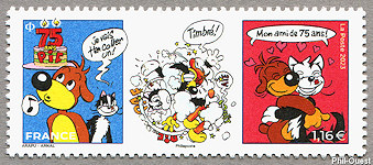 Image du timbre 75 ans de Pif le chien