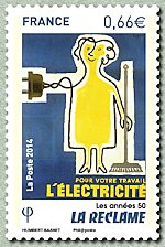 Image du timbre La réclame