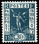 Exposition internationale de Paris
   30c vert-bleu