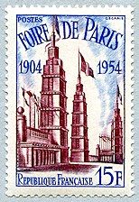 Image du timbre Foire de Paris, 1904-1954