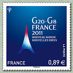 Image du timbre G20-G8 France 2011-Nouveau monde, nouvelles idées