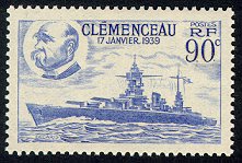 Image du timbre Cuirassé «Le Clémenceau»
-
17 janvier 1939