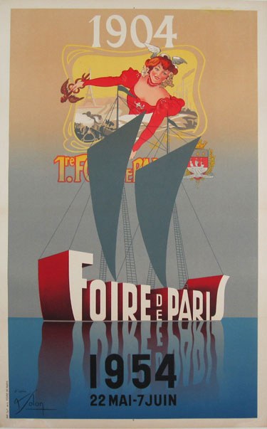 L'affiche de la Foire de Paris 1954