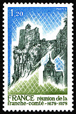 Image du timbre Réunion de la Franche-Comté 1678-1978