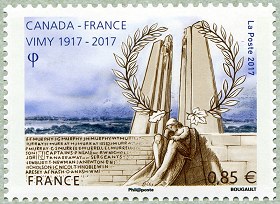 Vimy 1917-2017 - Le timbre à 0,85 €