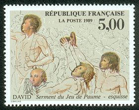 «Le Serment du Jeu de Paume»<BR>Esquisse de Jacques-Louis David  (1748-1825)