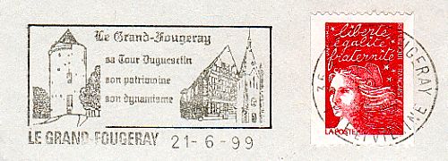 Flame d´oblitération du Grand Fougeray
La Tour Du Guesclin
«Sa tour Du Guesclin, son patrimoine, son dynamisme»